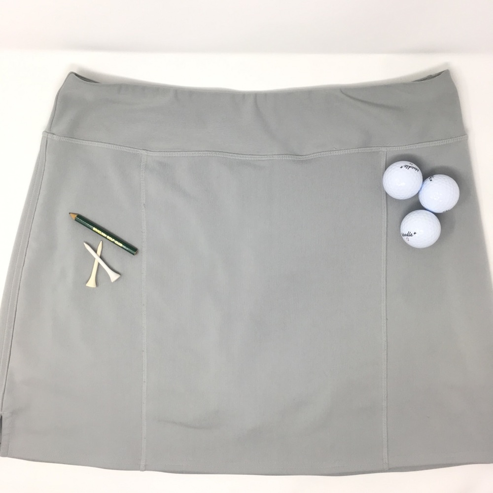 ADIDAS GOLF RUNNING SKORT GRAY SZ L CLIMACOOL